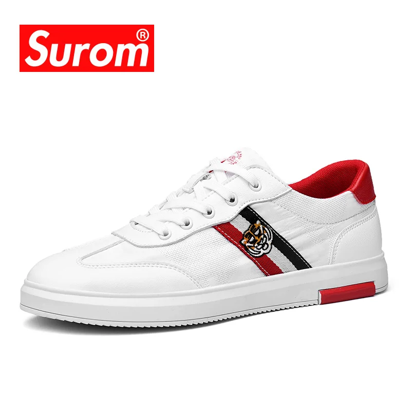 SUROM Summer Clearance Casual Shoes Men Luxury Brand Breathable Sneakers Fashion Male Non-slip Flat Shoe Comfortable