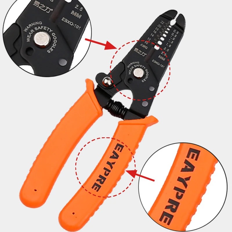 Multifunctional Wire Cable Stripper Steel Wire Stripping Pliers Cutting Stripping Hand Toolin Multifunctional Wire Cable Stripper Steel Wire Stripping Pliers Cutting Stripping Hand Toolin