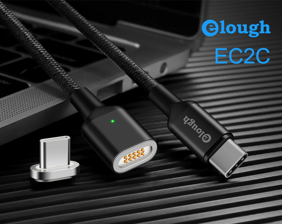 Elough 20 в 5A Магнитный кабель для быстрой зарядки usb type C PD магнитное зарядное устройство для Macbook поверхностного ноутбука huawei Xiaomi Phone USB кабель