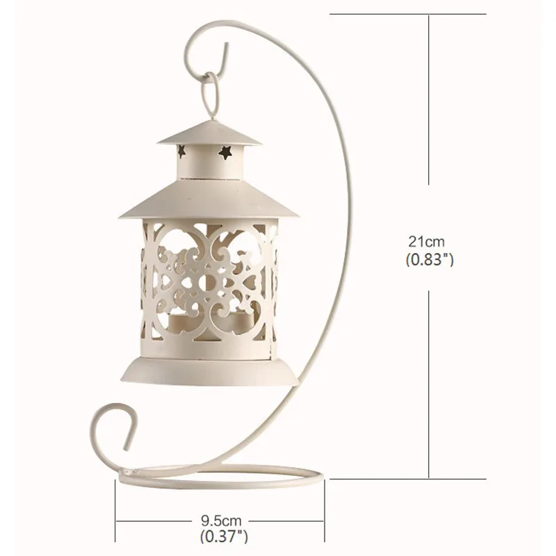 Железный Марокканский Стиль Подсвечник светильник Европейский стиль фонарь для оформления дома T35