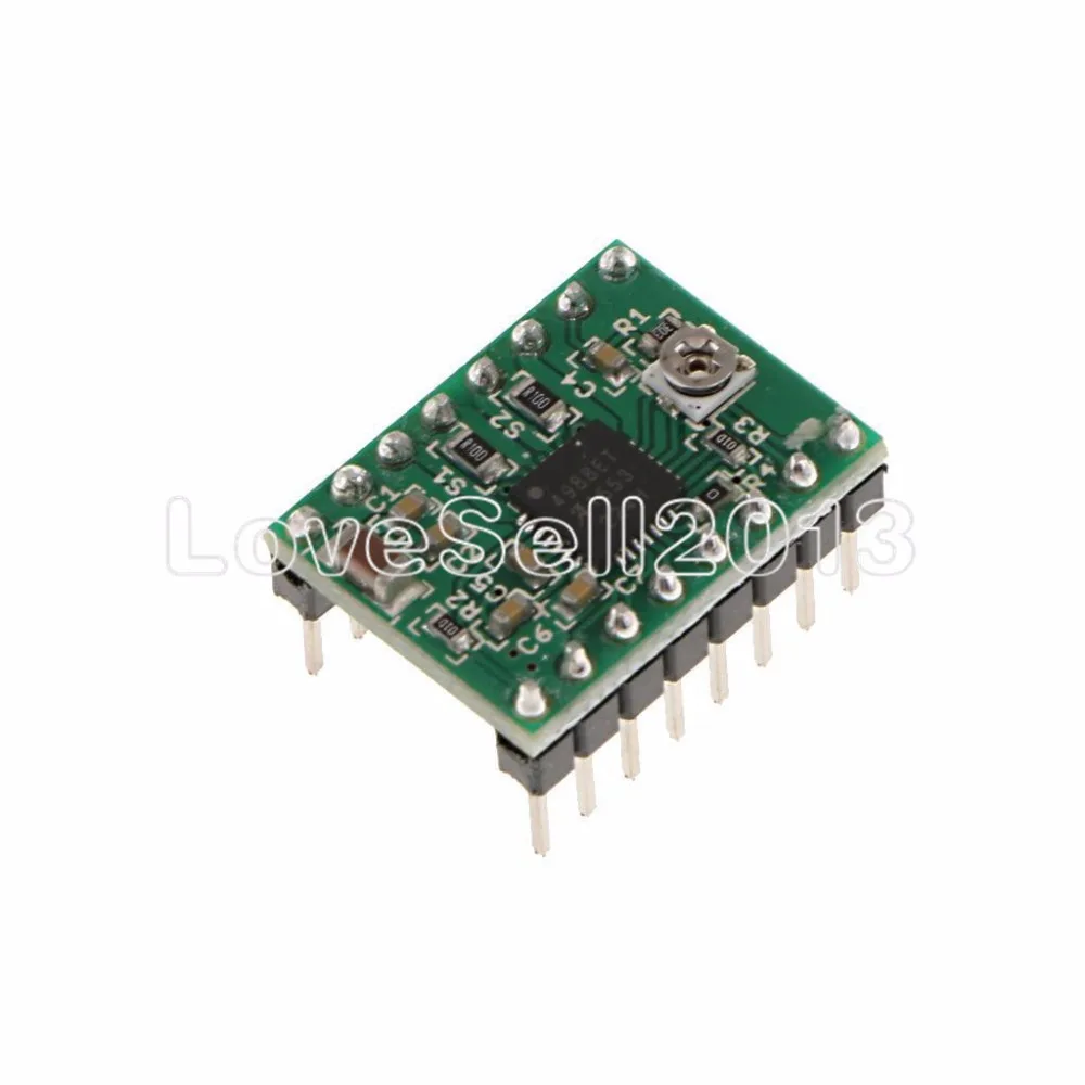 Reprap шаговый Драйвер A4988 двигатель драйвер модуль с радиатором для 3D системная
