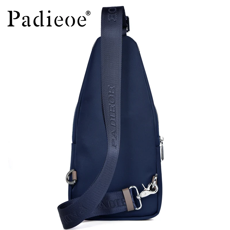 Padieoe Повседневная нагрудная сумка для мужчин, водонепроницаемая Высококачественная холщовая мужская сумка через плечо, модная дорожная мужская сумка-мессенджер