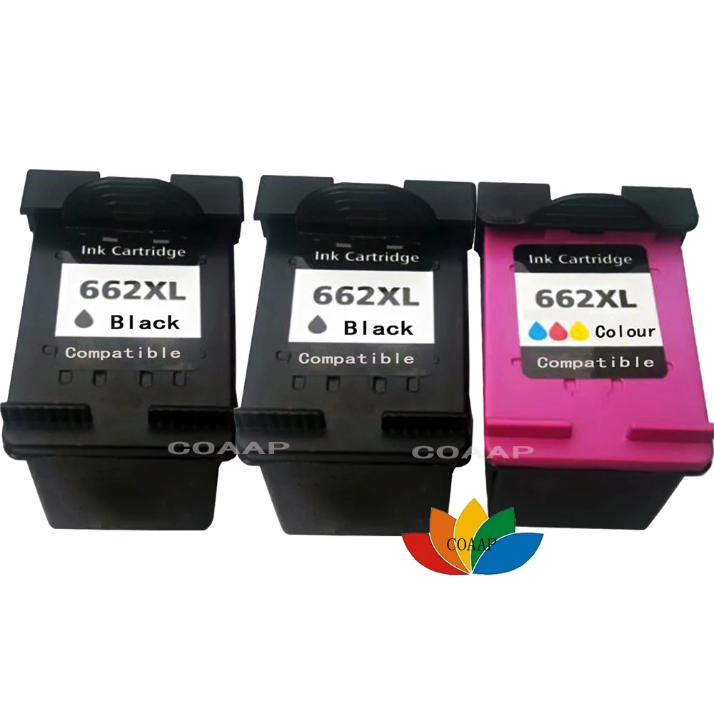 

3pack For Compatible HP 662 xl Ink Cartridge for HP662 662XL Deskjet 1515 1015 1018 1518 2645 3545 2648 2515 2548 3548 4518 2648