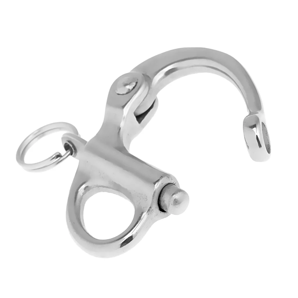 1 Pcs 304 Stainless Steel Swivel Snap Shackle Quick Release Boat Chain Eye Hook For Boat Yacht Canoe Etc Wide Angle Opening