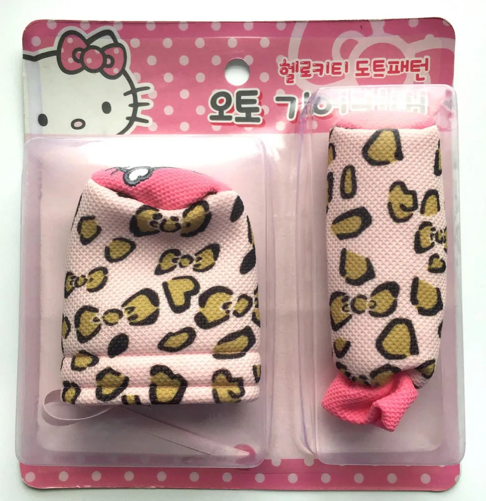 

Univer pink cat Styling Handbrake Grips&Gear Covers pink cat Car Interior Car Styling Safety Accessories