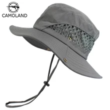 Летняя мужская и женская панама для прогулок с защитой от ультрафиолета Boonie шляпа модная Панама шляпа походная рыболовная сетка дышащая Солнцезащитная Шляпа Пляжная