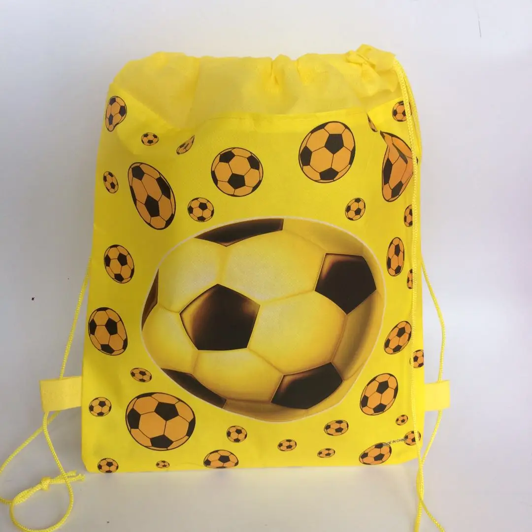 children's footballi printed backpack for kids school bag for boys and girls bag pouch for shoes birthday party bags supplies zoo animal sweetheart backpack toddler pouch non woven string shoe shourlder school bag for boy and girls birthday party gift