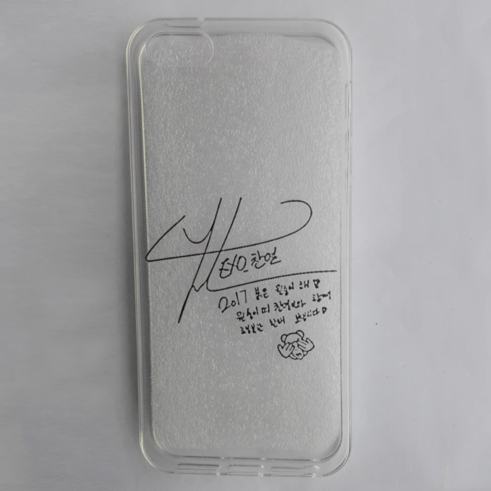 BZWGL бренд EXO Chanyeol фирменный чехол для телефона iPhone 5S 6 7 8 Plus tpu прозрачный мягкий