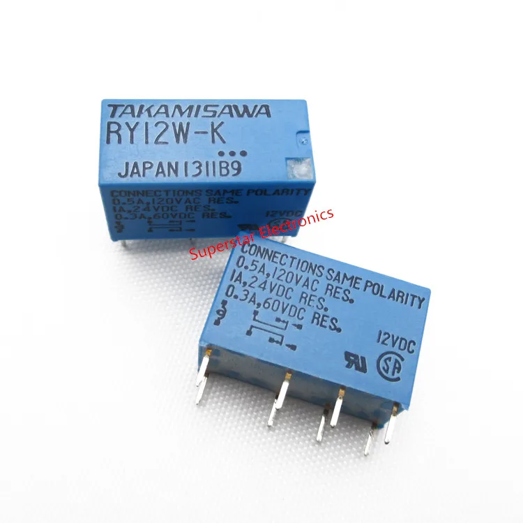 

Реле сигнала DPDT TAKAMISAWA RY12W-K 12 В