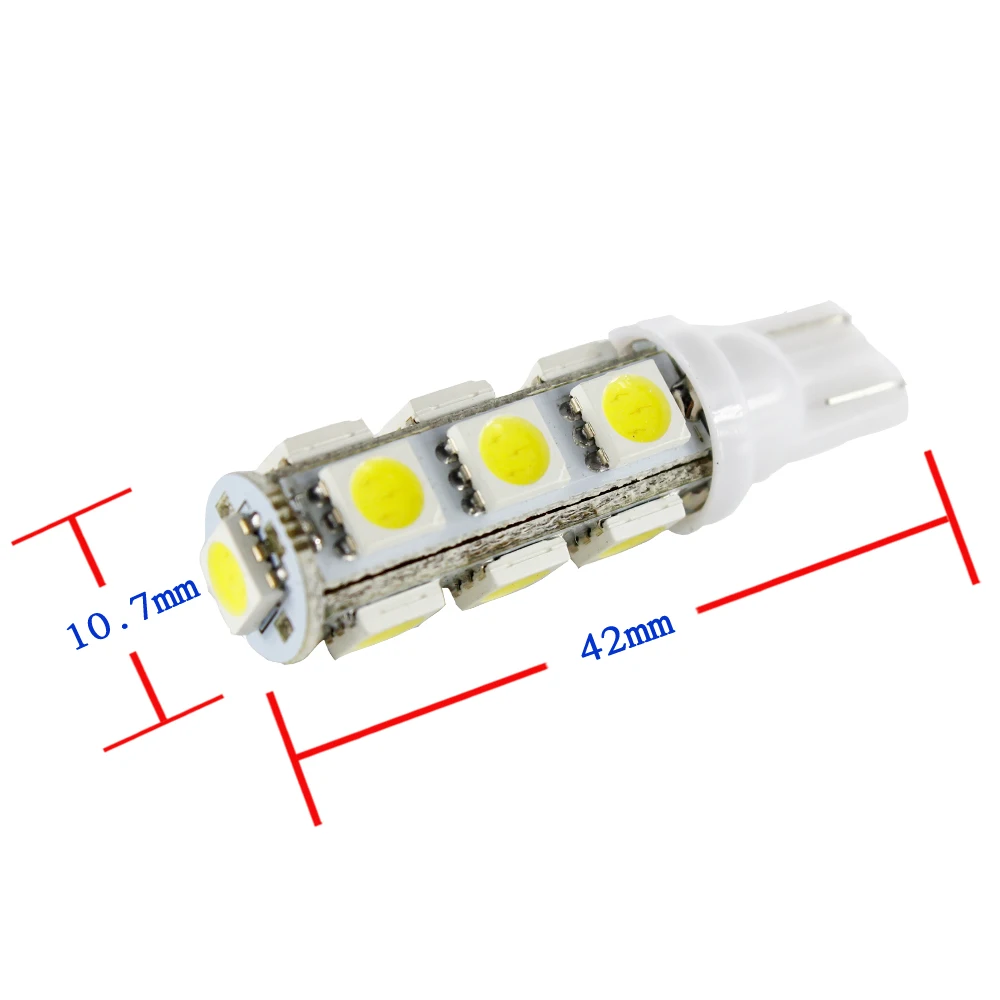 TraceBest 4 шт. водить автомобиль ac/DC 12v светильник T10 5050 13SMD супер белый 194 168 w5w стоянки