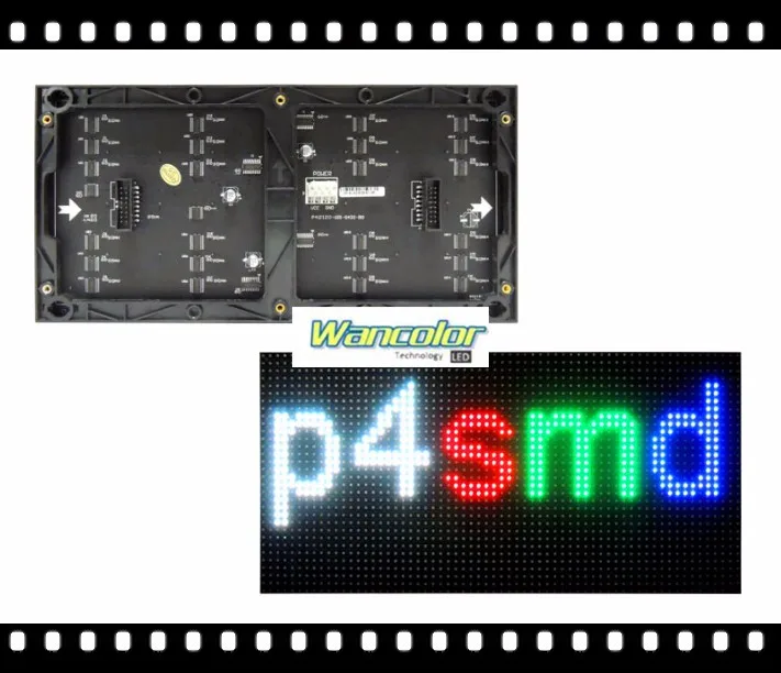

free shipping china high quality P4 indoor video Full Color Led Display Module 1/16 scan 256*128mm