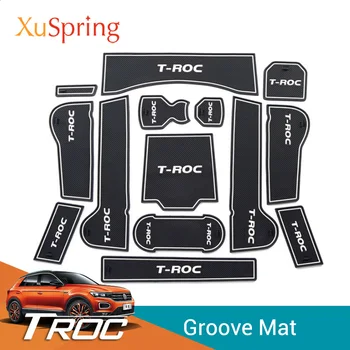 

Car Door Groove Mat Slot Gap Cushion Pad Cover Stickers Styling for Volkswagen T-roc Troc 2017 2018 2019