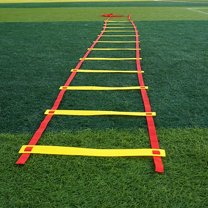 Online 2019 Soccer Ball Training Ladders 5 Style 6 8 10 12 20 Rung Nylon Straps Football Ball Ladder Equipment Agility Speed Ladder