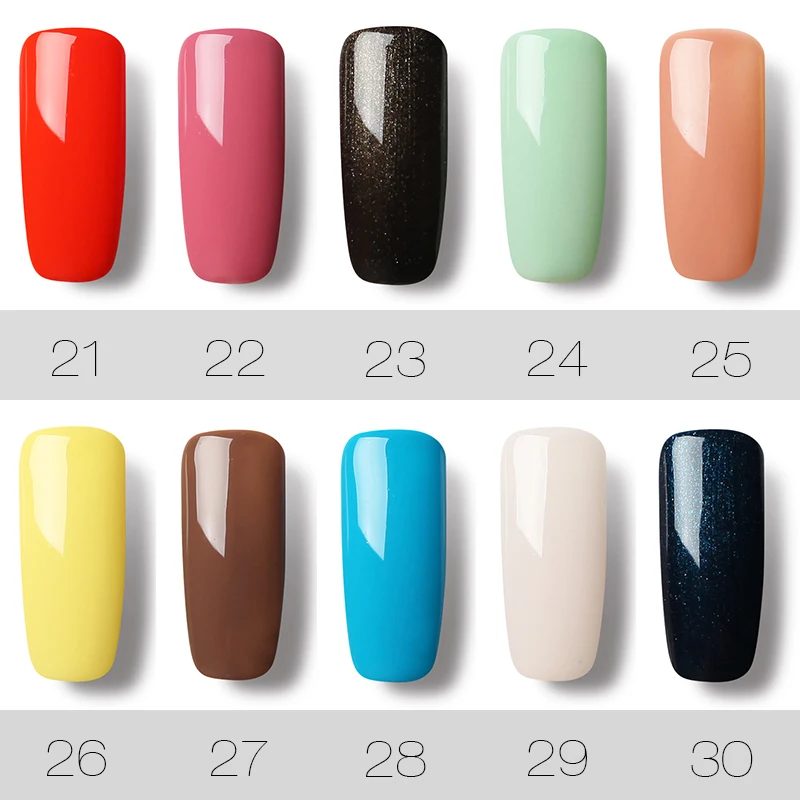 (12 unids/set) ROSALIND Gel esmalte de uñas Gel esmalte Semi permanente UV híbrido uñas arte de barniz blanco manicura uñas