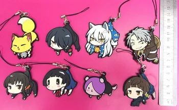

8pcs/lot Gugure!Kokkurisann Original Japanese anime figure rubber mobile phone charms/keychain/strap G996