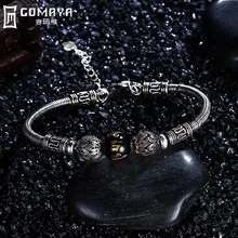GOMAYA 925 Sterling Silver Bracelets Beads Charms Bangles for Women Luxury Fine Jewelry Gift Classic European Vintage Pulseras GOMAYA 925 Sterling Silver Bracelets Beads Charms Bangles for Women Luxury Fine Jewelry Gift Classic European Vintage Pulseras