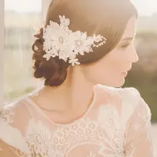 Новое Прибытие Белый Кот Фаты Кружева Цветы Из Бисера Фата Пользовательские Свадебная Фата С Расческой V879