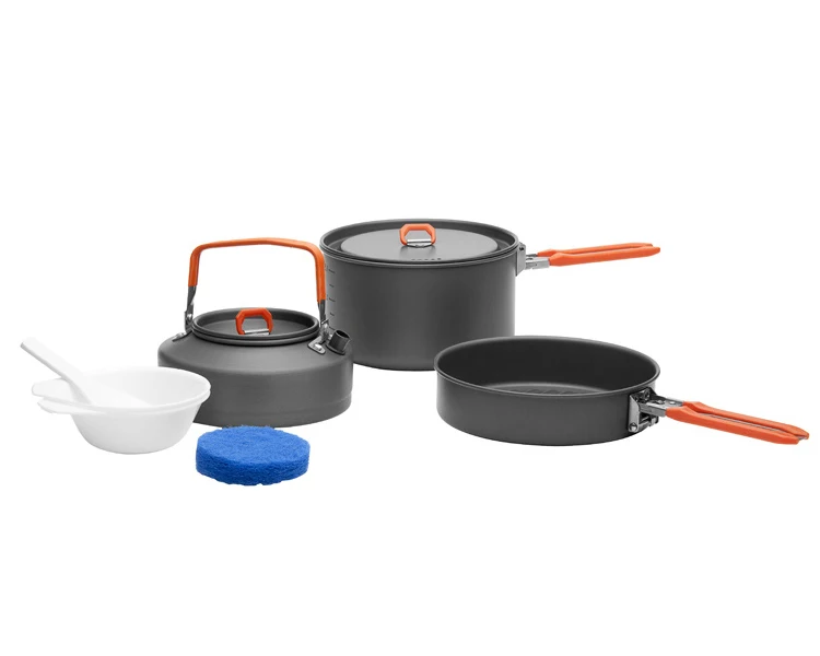Fuego-Arce 1-5 persona olla conjunto hervidor acampar Utensilios de cocina al aire libre picnic Utensilios de cocina feast1-feast5