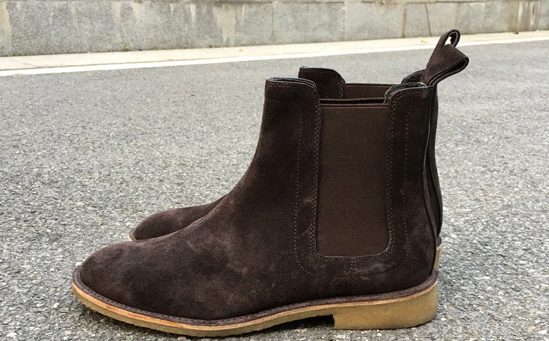 Мужская обувь; зимние ботинки; новая зимняя обувь; мужские ботинки «Челси» из натуральной кожи; большие размеры 40-48; ботильоны из натуральной кожи - Цвет: Coffee