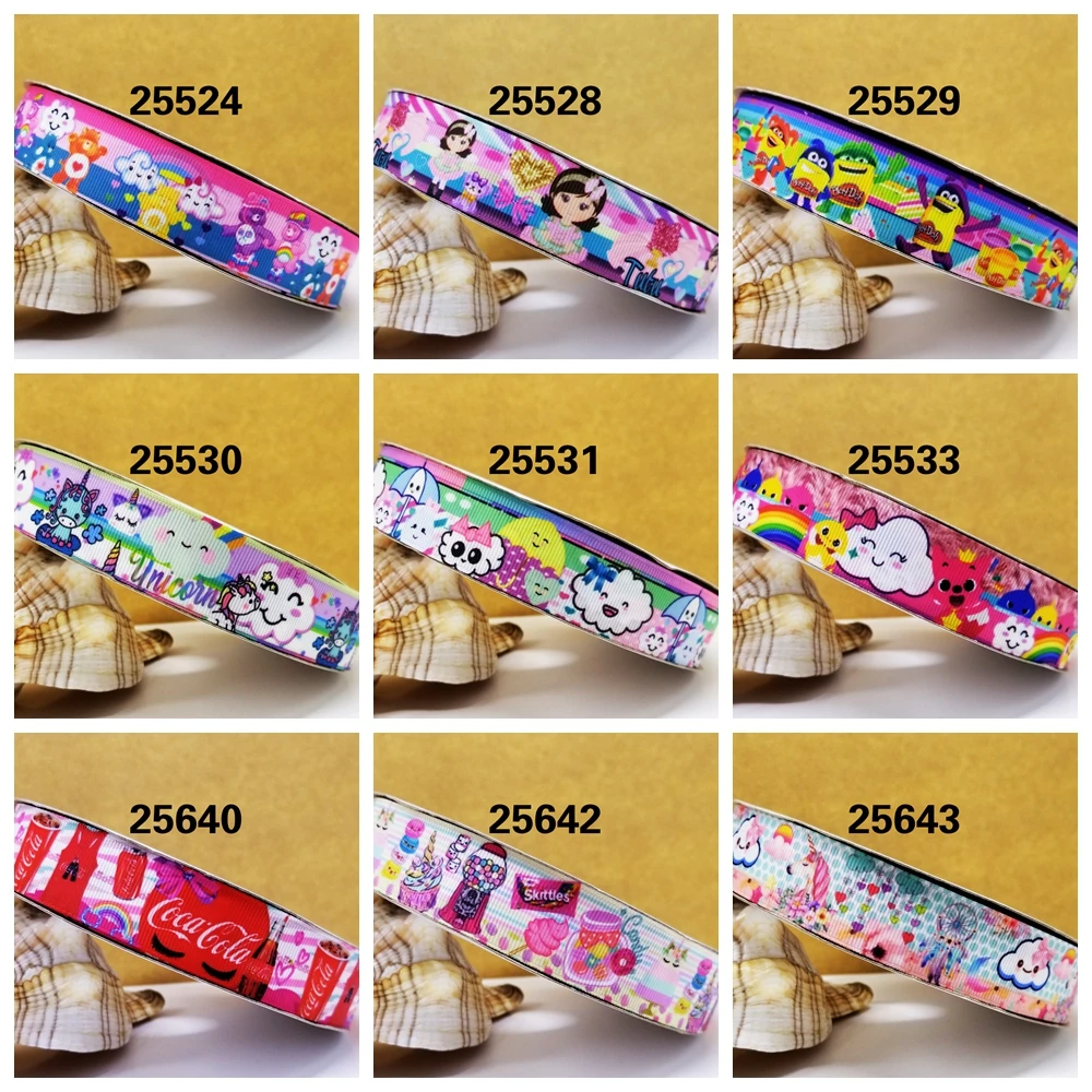 

Free shipping 2018 new arrival ribbons Hair Accessories ribbon 10 yards printed grosgrain ribbons 25524