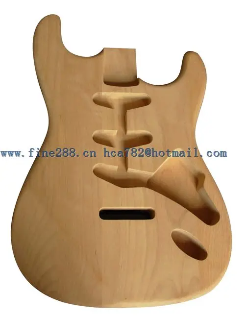 

new made in China alder wood single wave electric guitar body unpainted+EMS free shipping F-5001