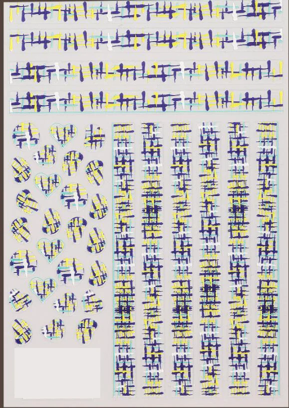 1 лист 3D персональные водяные наклейки для ногтей художественные наклейки цветные в форме гусиной лапки наклейки на ногти из одуванчиков Маникюр z077