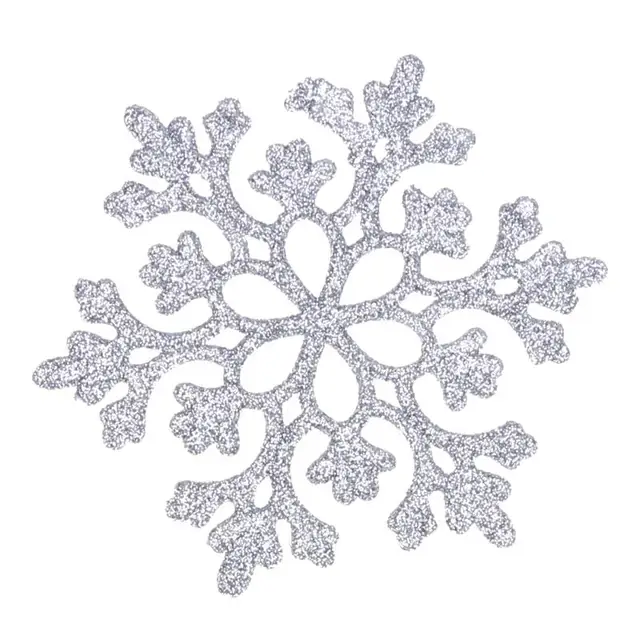 24 pz fiocchi di neve di natale decor 10 cm di plastica christmas ornaments to color