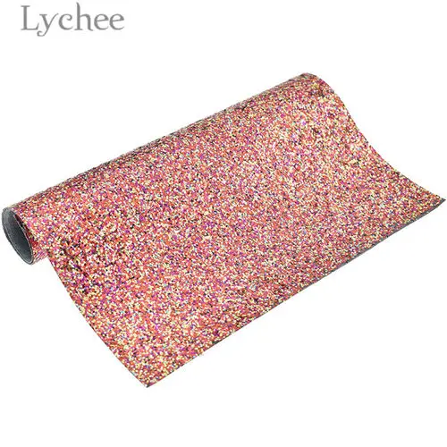 Lychee Life 29x21 см A4 плотная блестящая ткань из искусственной кожи высокого качества для шитья Синтетическая Кожа DIY материал для сумок одежды - Цвет: 3