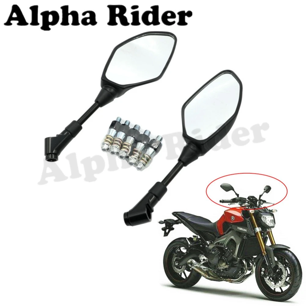 ブラックリアサイトグラスサイドマウントミラー用yamaha Mt01 Mt25 Mt03 Mt07 Fz07 Mt09 Fz09 Mt10 V Max Vmax 1700オートバイrearviews Motorcycle Rearview Mount Mirrorsmirror Mount Aliexpress