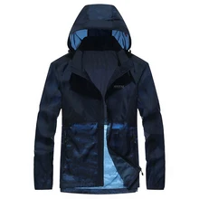 Новое поступление Солнцезащитная тонкая куртка мужская быстросохнущая анти-УФ Водонепроницаемая дышащая мужские спортивные для улицы походная куртка