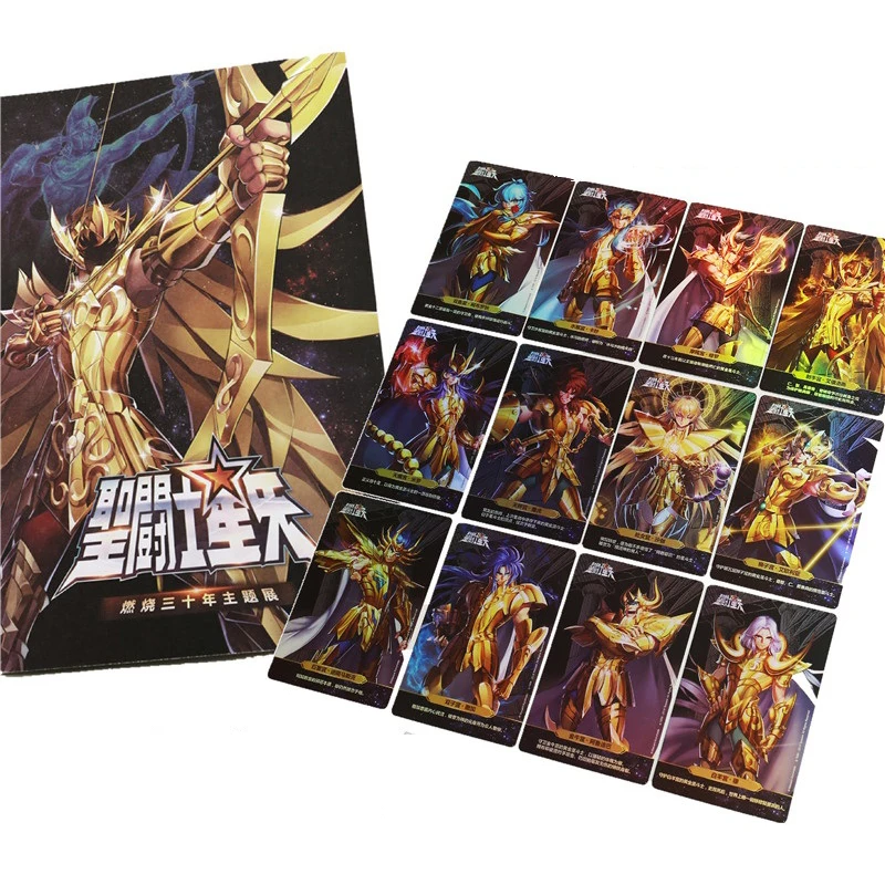 Saint Seiya Gold святых коллекция карты флэш-карты 30th Юбилей Cardbook