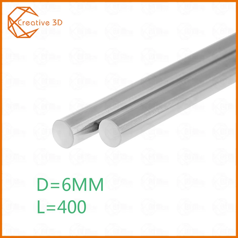 

Smooth Rods OD 6mm Length 400mm for 3D printer Parts Chromed stainless Steel Rail Linear Smooth Shaft smooth rod Optical Axis 3d