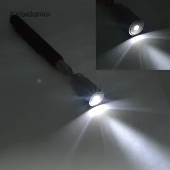 

Kebidumei Mini Real Stick Flexible Torch Telescopic LEDs Magnetic Pick Up Tool LED Light Flashlight Nuts and Bolts Pick Up Tool