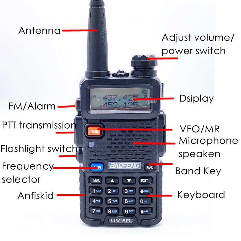 2 шт BaoFeng UV 5R рация 5 Вт CB Ham радио hf fm трансивер 128CH VHF& Портативная УВЧ-радиостанция для охоты 10 км UV-5R