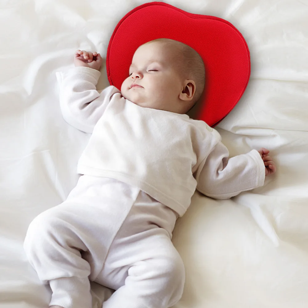 Новорожденных детские сердца Форма Подушки Детские предотвращения синдром плоской головкой плагиоцефалии выпрямления Подушки детские