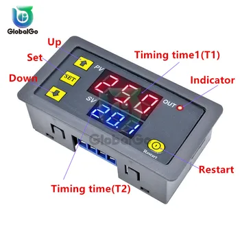 

10pcs/Lot High Quality Delay Relay Delay Turn On / Delay Turn Off Switch Module with Timer DC 12V AC 110V 220V Relay Time Delay