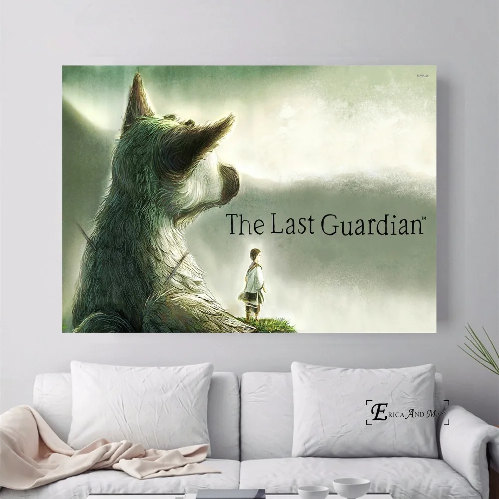 The Last Guardian Game окрашенные холщовые постеры и принты для гостиной без рамки
