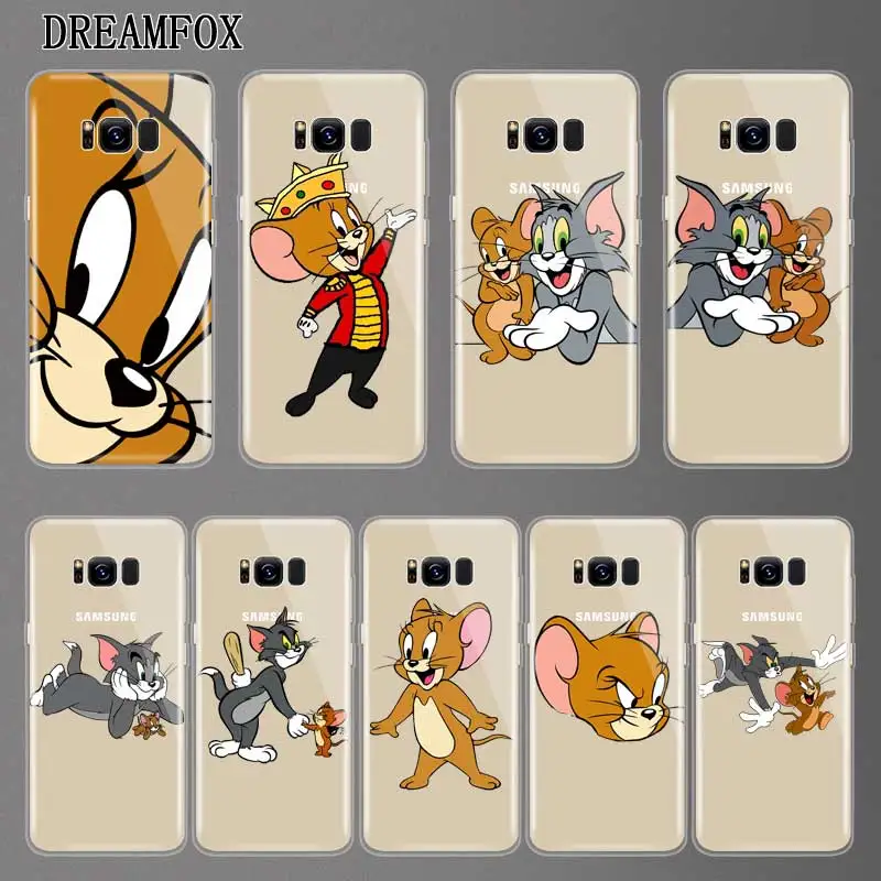 

N228 Tom And Jerry Soft TPU Silicone Cover For Samsung Galaxy A3 A5 A6 A7 A8 A9 M10 M20 S10 S10E Lite Plus 2017 2018 Case