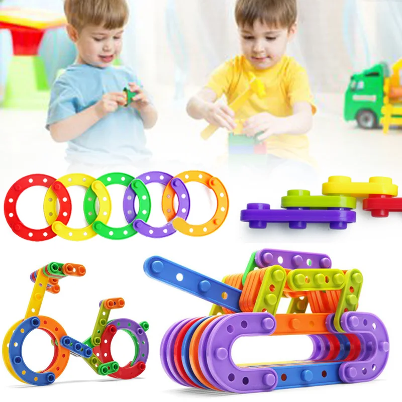 72Pcs/Set Baby Plastic Intelligence Sticks Educational Building Blocks Toys Handmade DIY Montessori Early Learning Gifts baby-blocks-toys : image 72Pcs/Set Baby Plastic Intelligence Sticks Educational Building Blocks Toys Handmade DIY Montessori Early Learning Gifts baby-blocks-toys