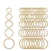 5Pc 15-38mm Golden Metal Loose Leaf Book Binder Hinged Rings Keychain Album Scrapbook Craft Black Open Rings Office Binder Hoops ► Photo 1/6