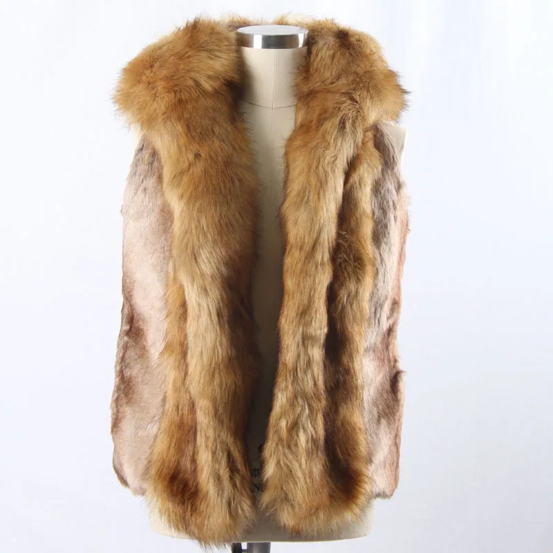 mens fur vest