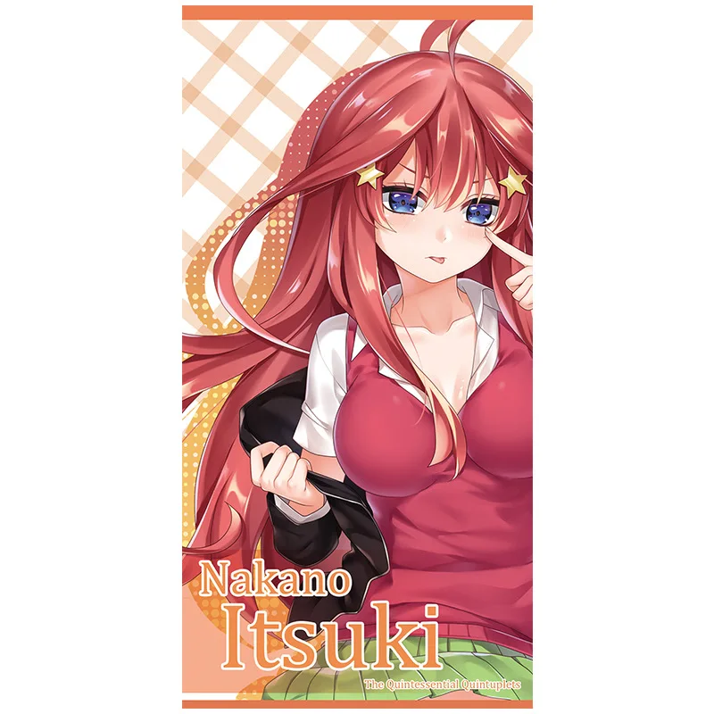

The Quintessential Quintuplets Nakano Itsuki waifu Japan anime Towel Bath towel decorate gift Customized Own