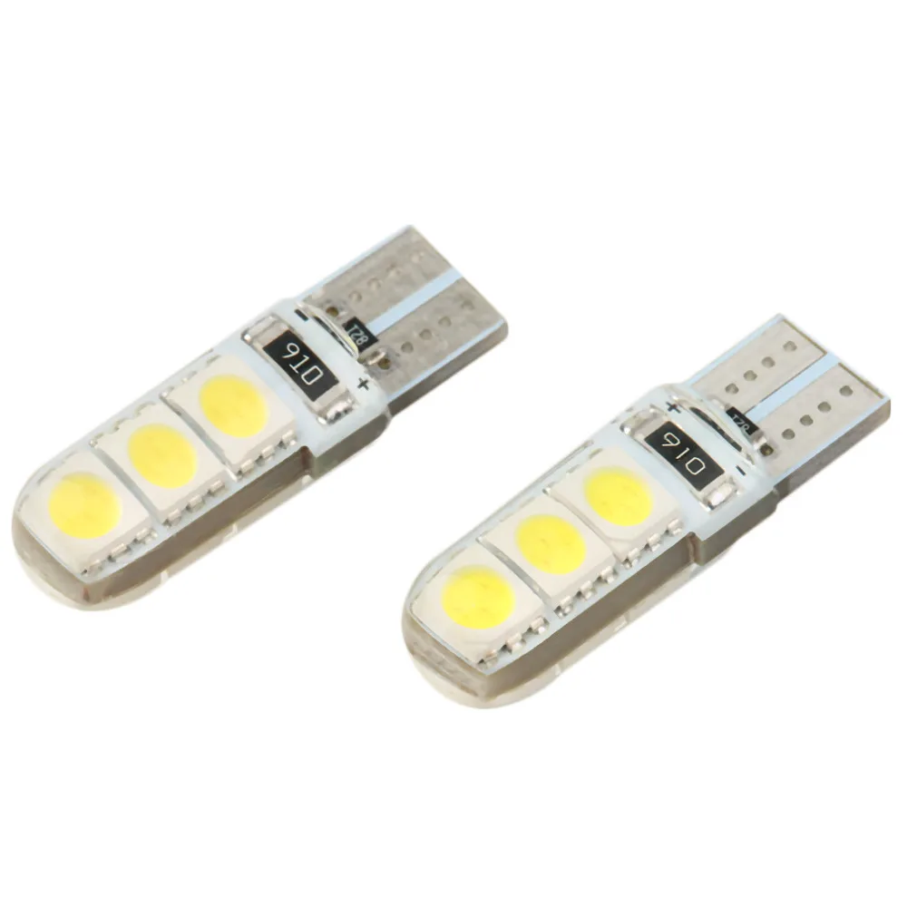 

1 Pair Bright Double No Error T10 LED 194 168 W5W Canbus 6 SMD 5050 LED Car Interior Bulbs Light Parking Width Lamps 5W 12V