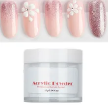 Новые 10 гакриловые Типсы для ногтей с напылением блеск для ногтей строитель прозрачный розовый белый кристаллический порошок маникюрные салонные инструменты аксессуары для ногтей
