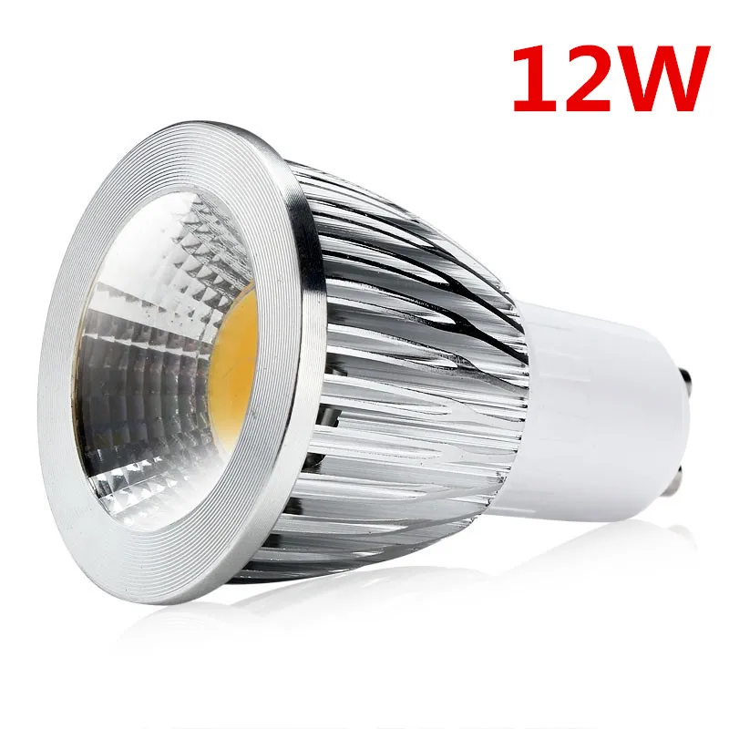 10pcs COB GU10 LED Dimmable Spotlight 12W GU10 Led Lamp GU ...