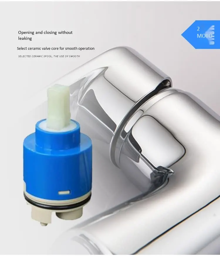 MOIIO Kitchen Faucet Bright Poloshed Stainless steel kitchen sink faucet Hot and cold mixing Taps 360 rotating Single Handle