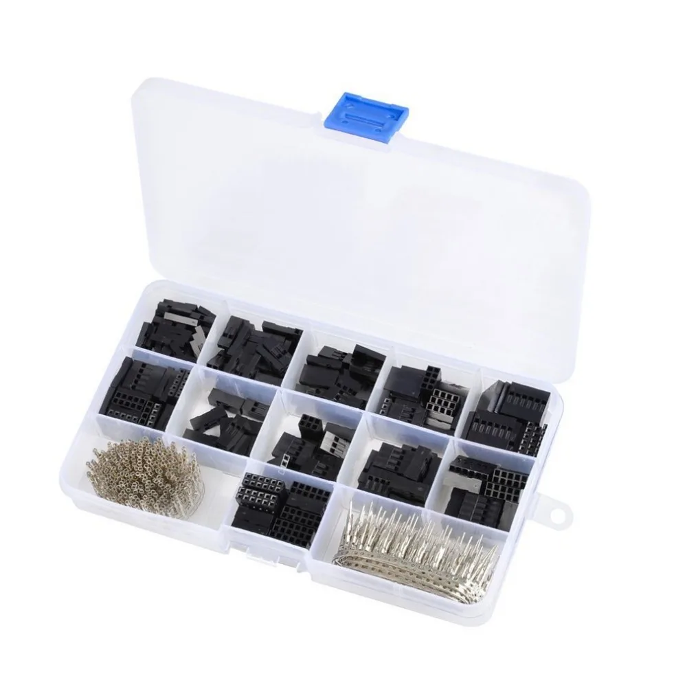 

620PCS Dupont Wire Jumper Header Connector Housing Assortment Kit Crimp Pin Male Female Terminal PCB Electronic DIY Kits Tools