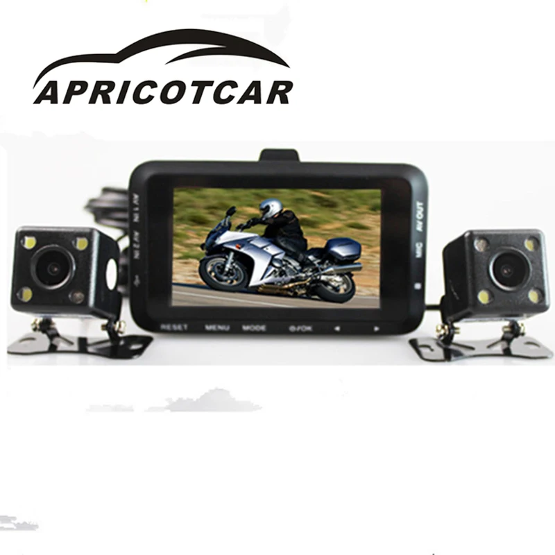 

APRICOTCAR 3.0 Inch Car DVR Rear View GPS Navigation with DVR Camera Recorder FM WIFI Sat Nav Navigator Rear View Camera