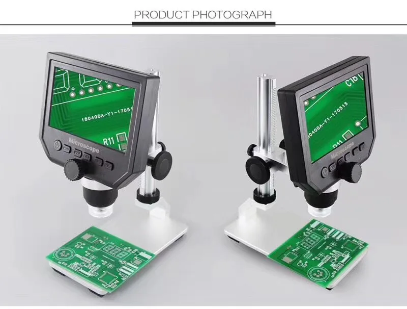 1-600x 3.6MP USB цифровой электронный микроскоп Портативный 8 LED VGA микроскоп с 4," HD OLED экран для ремонта материнской платы pcb