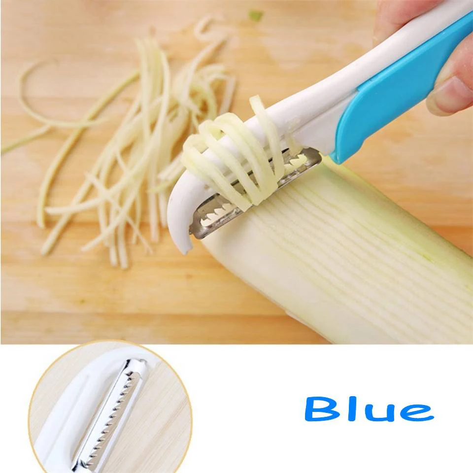

Practical Kitchen Peeler Knife Double Side Gadget Vegetable Fruit Parer Slicer Cutter Shredder Double Side Fruit Slicer